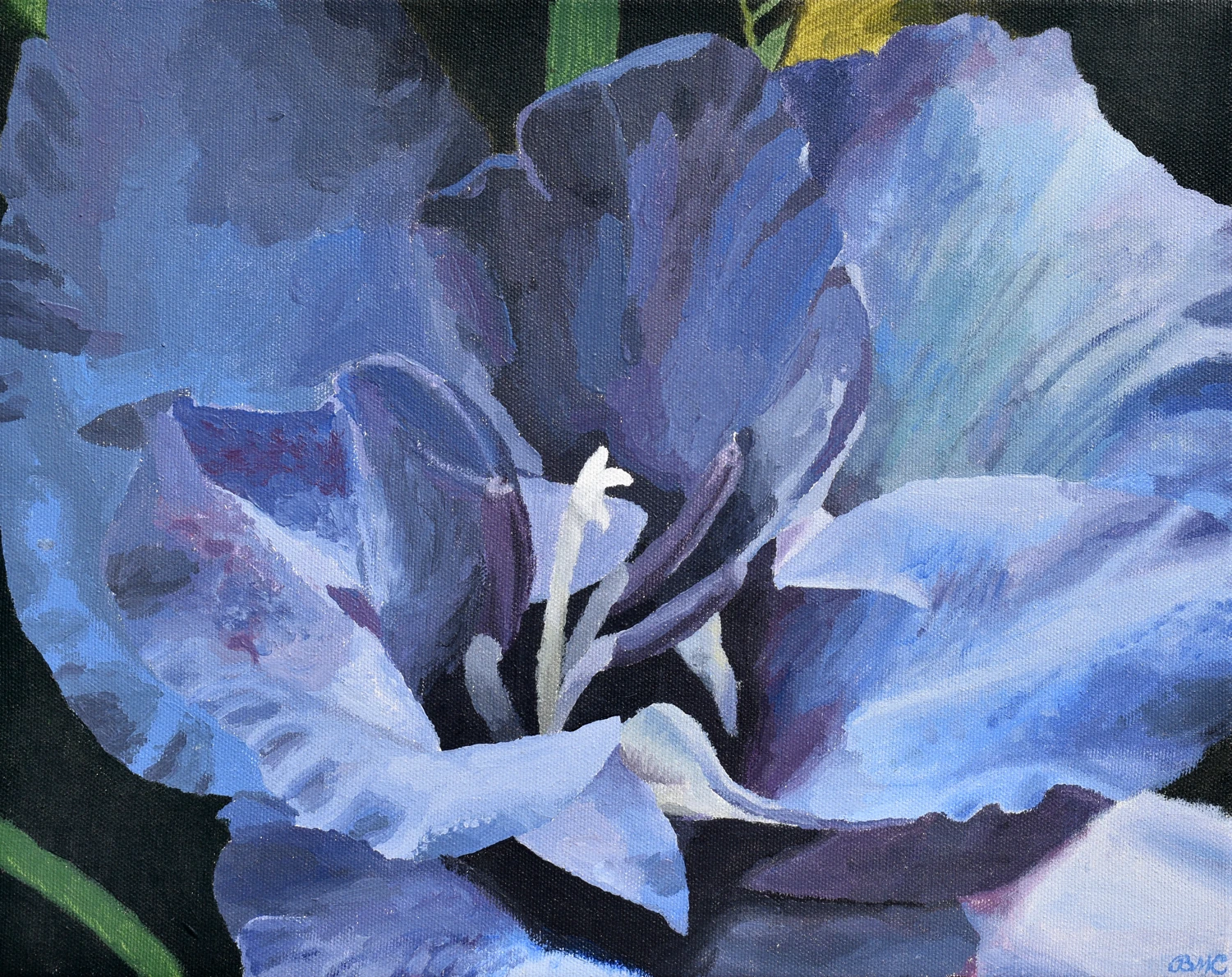 Purple Flower original artwork